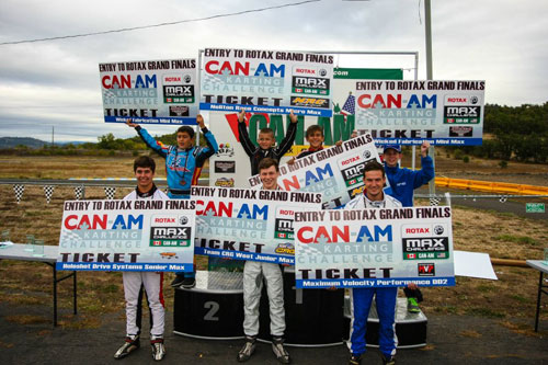 Seven of the eight drivers were awarded their tickets to the Rotax Grand Finals