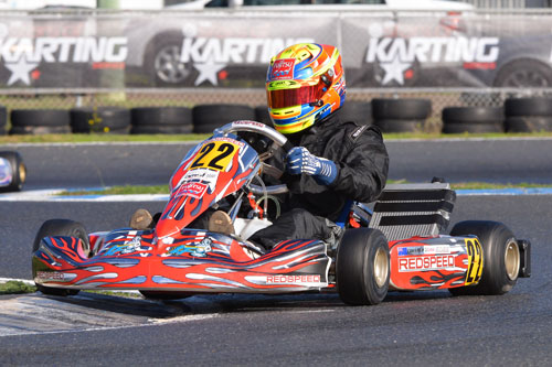 Castle Hill teenager Pierce Lehane won Round Three of the Championship in Geelong
