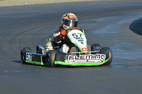 Justin Hodge lingered at the front all day, before picking up the win in PRD Junior 1
