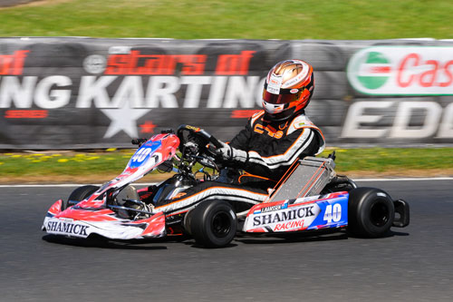 Joey Hanssen is one of three international drivers set to line up in the Pro Gearbox (KZ2) category