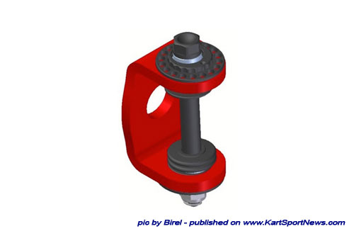 Eccentric Bushing - the eccentric bushing (camber and caster) has been modified to improve both the functionality and ease of installation and setting