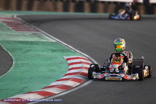 Dionisios Marcu will make his debut in KF this season. He is pictured here while racing in KF Junior in Bahrain