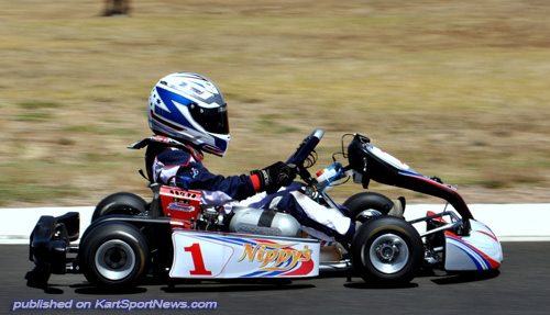 Blake Purdie took pole and a clean sweep in Cadets