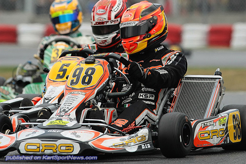 Felice Tiene is the highest ranked CRG factory driver in 6th (CRG Holland's Jorrit Pex will start 4th)