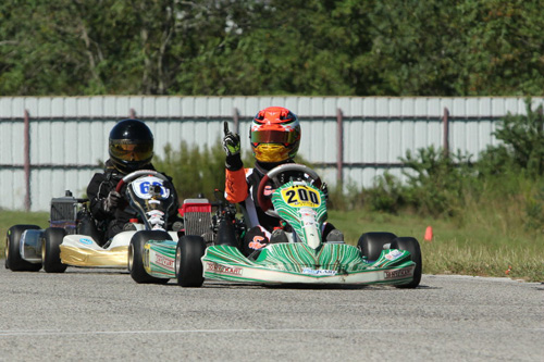 Trenton Estep was a double winner on the weekend, scoring a victory in Rotax Junior along with a win in S5 Junior