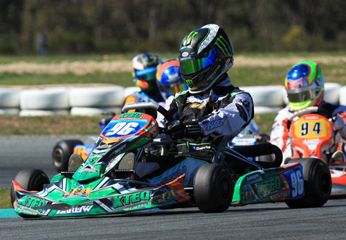 Deadly Kart driver David Sera will be looking to add to his record total of Australian National Karting titles this weekend 