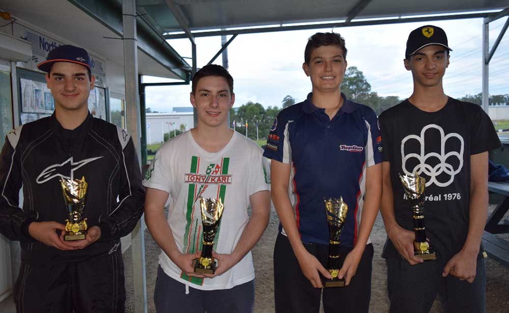 KA3 Junior winner, Jackson Souslin-Harlow – (TopGun Racing Team)   (pic - PamsPix)