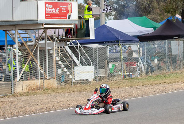Bendigo was a breakout meeting for Aiden Schweikert, the Cadet 12 racer scoring a first time Golden Power Series pole position, then backed that up with a first time GPS win in the final.
