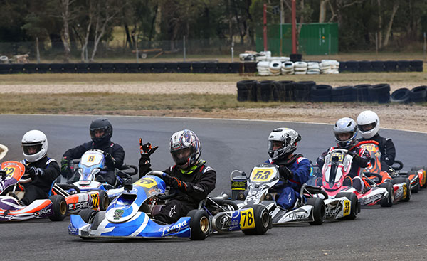 With fastest to the rear and the Lights starting a calculated time behind the Heavies, the 50-Lapper Classic for Juniors at Lithgow proved a challenging affair as rain hit mid-race.